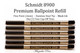 Schmidt 8900 Premium Ballpoint Refill - Black Ink - Six (6) Pack