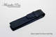 Black leatherette pen and / or pencil pouch.  Shown closed.