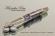 Handmade Ballpoint Pen, Purple Crush Acrylic Ballpoint Pen, Black Titanium and Chrome Finish - Looking from bottom of Ballpoint Pen
