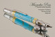 Handmade Sceptre Ballpoint Pen, Turquoise and Gold TruStone Ballpoint Pen, Gold and Chrome Finish - Looking from tip of Ballpoint Pen