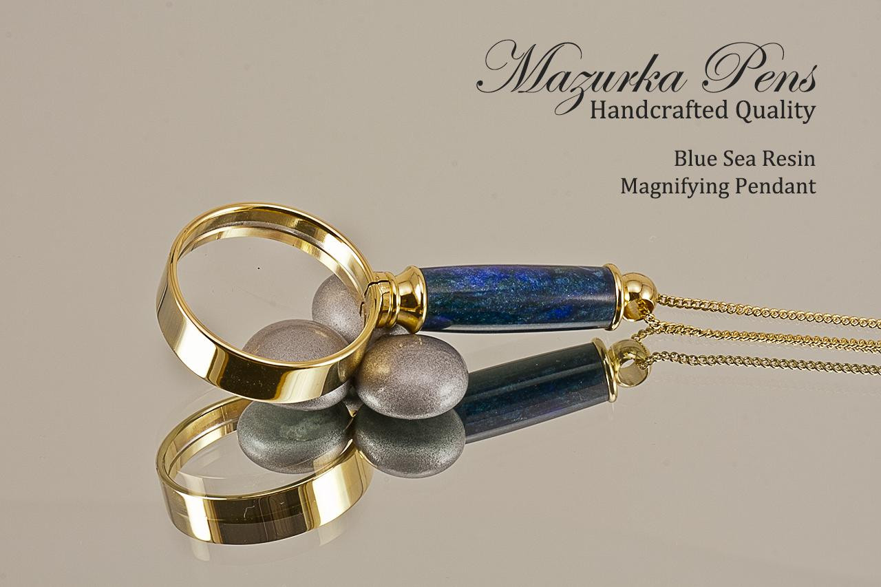 Handmade Long Magnifying Glass Necklace