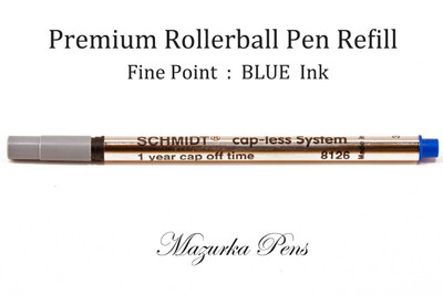 Schmidt 8126 Fine Rollerball Premium Pen Refill - Blue