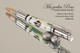 Handcrafted Bolt Action Ballpoint Pen, .30 Caliber Bolt Action Bullet Pen, Chrome Finish - Looking from Tip of Pen