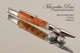 Handmade Ballpoint Pen handcrafted from Big Leaf Maple with Chrome  finish. 