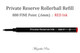 Private Reserve 888 Rollerball Refill, RED Ink, FINE Point (.6mm)