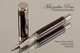 Handmade Writing Instrument Rollerball Pen Dante's Inferno Poly Resin, Stainless Steel Finish - Side View