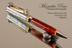 Handmade Motorcycle Ballpoint Pen, Volcanot Resin with Chrome and Gold Finish - Main view of Ballpoint Pen