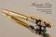 Handcrafted Bullet Cartridge Ballpoint Pen, .30 Caliber Replica Bullet Pen, Urban Gray Camo Resin with Gold / Brass color Finish 