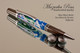 Handmade Ballpoint Pen, Alien Moon Acrylic Resin Pen, Gun metal & Chrome color Finish 