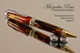 Handmade Ballpoint Pen handcrafted from Burning Sunset Resin with Chrome/Gold finish.  