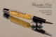 Handcrafted pen made from Boxelder Burl with Black  / Chrome finish.  