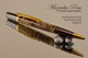 Handmade Ballpoint Pen, Buckeye Burl with Gun Metal and Gold Color Finish 