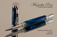 Handmade acrylic pen made from Caribbean Waters poly resin.  Handcrafted Rollerball Pen - made in our shop, no two alike.  