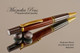 Handcrafted wood pen made from Madrone Burl with Gun Metal / Gold finish. 