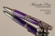 Handmade Ballpoint Pen, Charoite TruStone Victorian Ballpoint Pen, Gun Metal Finish 