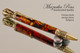 Handmade Ballpoint Pen, Volcano Resin Tudor Pen, Antique Brass