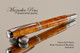 Handcrafted Rollerball Pen made from Black Cherry Burl with Black Titanium and Rhodium finish.  