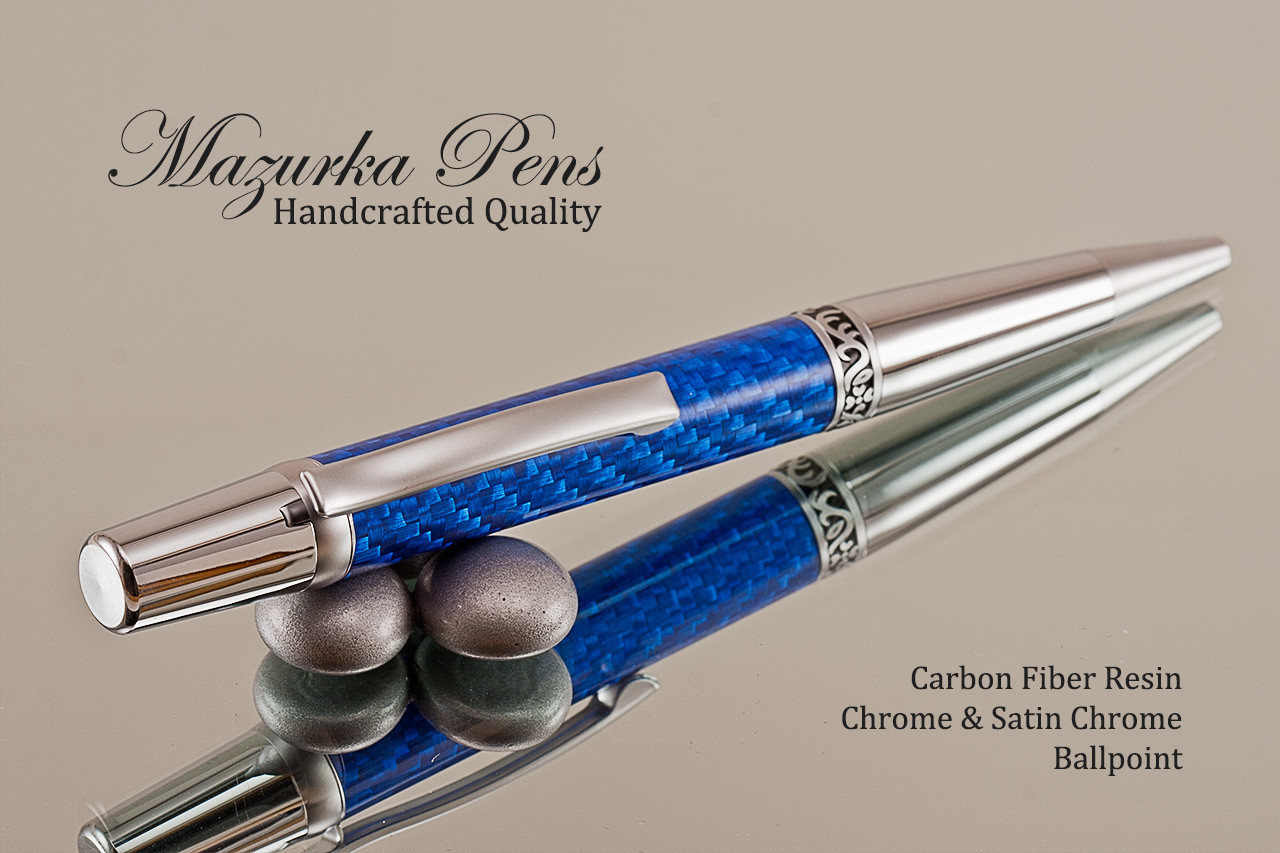 Stunning crushed velvet resin on a 2024 custom ballpoint pen