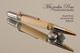 Handcrafted ballpoint pen made from Maple with Chrome / Gold finish.  