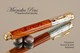 Handmade Rollerball Pen Handcrafted from Tulipwood with Chrome & Gold finish.  
