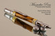 Handcrafted pen made from Black & White Ebony with Chrome / Gold finish.  