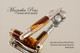 Handcrafted wood pen made from Honduran Rosewood Burl with Chrome and Gold finish.  