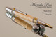 Handcrafted pen made from Maple with Chrome / Gold finish.  