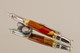 Handcrafted pen made from Segmented Wood with Chrome / Gold finish. 