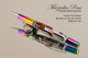 Handmade Ballpoint Pen made from Candy Acrylic Resin with Rainbow and Chrome finish. 