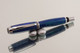Azurite & Malachite TruStone Rollerball Pen Chrome and Black accents