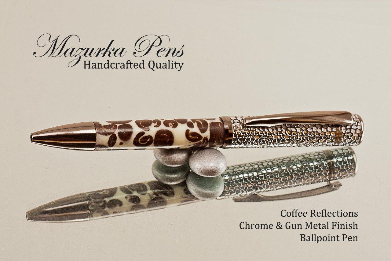 Handmade Satin Walnut Cigar Ballpoint Pen with Chrome store Plating