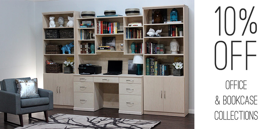 10% OFF OFFICE & BOOKCASES