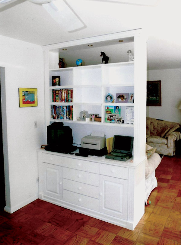 CUSTOM MADE White Bedroom Wall Unit