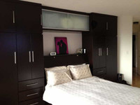 CUSTOM - White Built-In Wall Unit With Bed CUSTOM - White Built-In Wall Unit With Bed