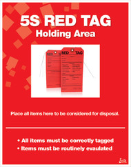 Red Tag Holding Area Poster Red Tag Holding Area Poster