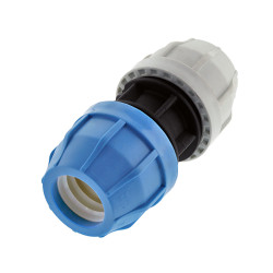 1-1/4" IPS HDPE Compression x 1-1/4" PVC Compression Transition Coupling