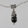 Ocean Jasper Oxidized Sterling Silver Necklace
