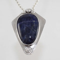 Sodalite Argentium Sterling Silver Pendant