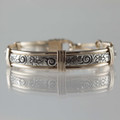 Silver Pattern # 19 Wire Cuff Bracelet
