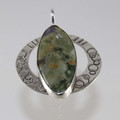 Rainforest Jasper Sterling Silver Pendant