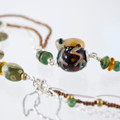 Lampwork Bead Tree Frog Multi Chain Necklace