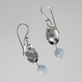 Aquamarine and Sterling Silver Earrings