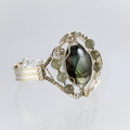 Cuff Wire Wrapped Labradorite Bracelet
