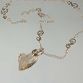 Swarovski Golden Shadow Crystal Heart Necklace