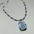 Denim Blue Swarovski Crystal Necklace