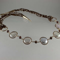 Gold Filled Links and Coin Pearl Necklace