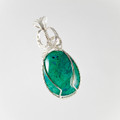 Chrysocolla Wire Wrapped Pendant
