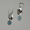 Aquamarine and Silver Earrings