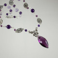 Amethyst Sterling Silver Filagree Necklace