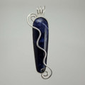 Sodalite Argentium Silver Pendant